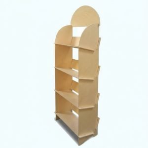 MARTE - Espositore in legno 4 ripiani inclinati