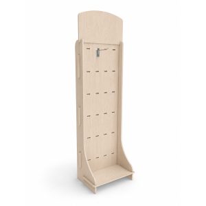 GAN - Espositore in legno con 24 ganci
