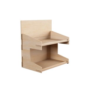 KAPPA - Espositore da Banco in legno a due ripiani