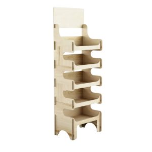 SELENE - Espositore in legno da 5 ripiani